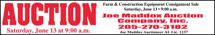 Joe Maddox Auction