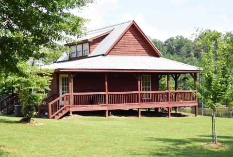 Pictured is one of the cabins at Restoration Springs.