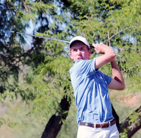 Shown is Jackson Van Paris, competing in a recent golf tournament.