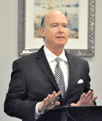 Pictured is U.S. Congressman Robert Aderholt as he was speaking at the C3’s annual meeting.
