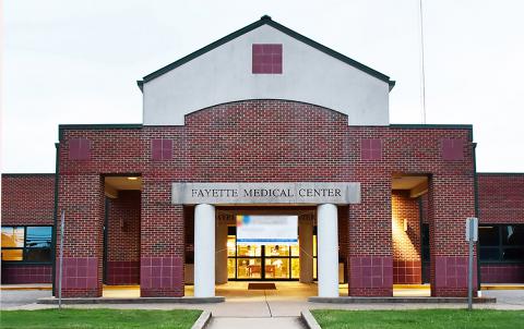 Pictured is the Fayette Medical Center.
