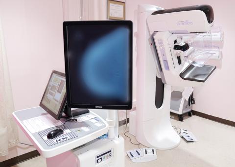 Pictured is the new 3-D imaging mammography machine at Fayette Medical Center.
