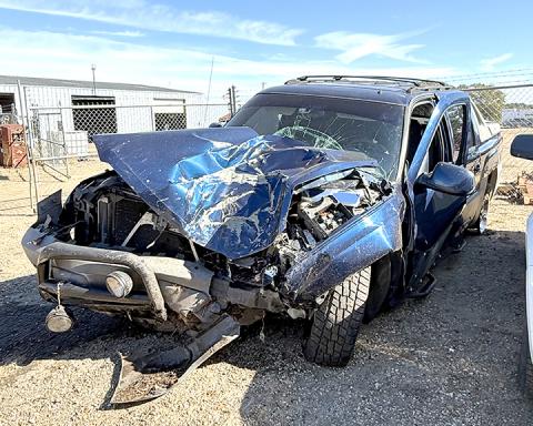 Fayette Police responded to several traffic accidents last week. Pictured above is the 2002 Chevrolet Avalanche that was involved in a single-vehicle crash on Co. Rd. 16 where the driver was airlifted to UAB for their injuries.