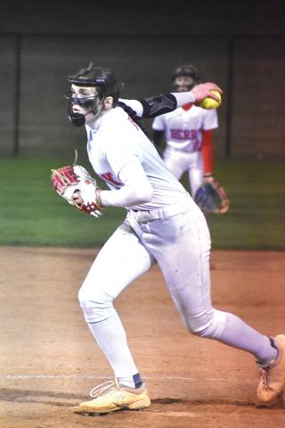 Berry's Rylee Hill (3) pitches on the mound for the Wildcats. | Photo by Kelly Bonner