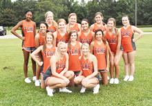 FCHS Varsity Cheerleaders from left, front row: Captain Erin Harville and Co-Captain Leah Howton. Second row: Rachel Freeman, Anna Mills and Camryn Hayes. Third row: Janya Savage, Marlee Yerby, Layla Birmingham and Samantha Holliman. Fourth row: Iteria Walker, Ali Burnett, Jacie Junkin, Kayla Mansfield and Grace Tucker.