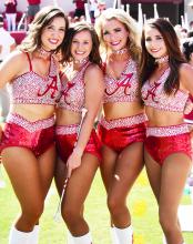 Shown from left are the 2018 Crimsonettes from FCHS: Lindsey Yerby, Anna Greene, Julia Nolen and Jalyn Musgrove.