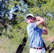 Shown is Jackson Van Paris, competing in a recent golf tournament.