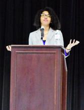 LaTasha Windham was the keynote speaker at Bevill State Community College’s “Celebrating Black History Month” program. 