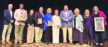 Pictured above from left to right are Mayor Rod Northam, Sean White, Celeste Kennard, Steven Nolen, Francis Butler, Kathy Bordelon, Rep. Bryan Brinyark, Emily Montague, Jennifer Robertson and Kelly Foster.