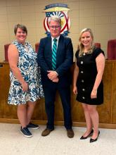 The Berry Town Council appointed three officials to serve Berry Municipal Court during a special-called meeting Aug. 31. Pictured from left are Kaylee McCaleb, municipal court magistrate; Jack Bostick, municipal court judge; and Brandy Feltman, municipal court prosecutor. Berry Municipal Court will resume Sept. 29 at 6 p.m.