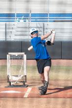 Duncan Walker practices ahead of the Feb. 7 doubleheader. 